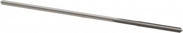 Made in USA - 0.1035" High Speed Steel 4 Flute Chucking Reamer - Straight Flute, 0.095" Straight Shank, 7/8" Flute Length, 3-1/2" OAL - Americas Industrial Supply