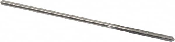 Made in USA - 0.1105" High Speed Steel 4 Flute Chucking Reamer - Straight Flute, 0.103" Straight Shank, 7/8" Flute Length, 3-1/2" OAL - Americas Industrial Supply