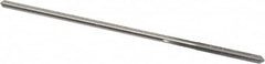Made in USA - 0.1105" High Speed Steel 4 Flute Chucking Reamer - Straight Flute, 0.103" Straight Shank, 7/8" Flute Length, 3-1/2" OAL - Americas Industrial Supply