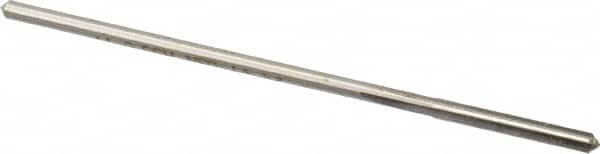 Made in USA - 0.1165" High Speed Steel 4 Flute Chucking Reamer - Straight Flute, 0.112" Straight Shank, 7/8" Flute Length, 3-1/2" OAL - Americas Industrial Supply