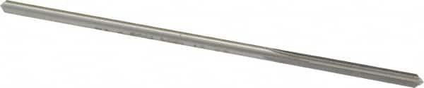 Made in USA - 0.1175" High Speed Steel 4 Flute Chucking Reamer - Straight Flute, 0.112" Straight Shank, 7/8" Flute Length, 3-1/2" OAL - Americas Industrial Supply