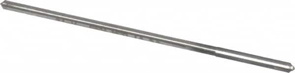 Made in USA - 0.119" High Speed Steel 4 Flute Chucking Reamer - Straight Flute, 0.112" Straight Shank, 7/8" Flute Length, 3-1/2" OAL - Americas Industrial Supply