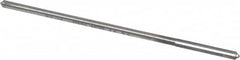 Made in USA - 0.119" High Speed Steel 4 Flute Chucking Reamer - Straight Flute, 0.112" Straight Shank, 7/8" Flute Length, 3-1/2" OAL - Americas Industrial Supply