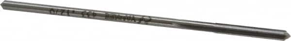 Made in USA - 0.127" High Speed Steel 4 Flute Chucking Reamer - Straight Flute, 0.119" Straight Shank, 7/8" Flute Length, 3-1/2" OAL - Americas Industrial Supply