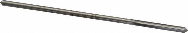 Made in USA - 0.132" High Speed Steel 4 Flute Chucking Reamer - Straight Flute, 0.119" Straight Shank, 7/8" Flute Length, 3-1/2" OAL - Americas Industrial Supply