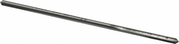 Made in USA - 0.134" High Speed Steel 4 Flute Chucking Reamer - Straight Flute, 0.119" Straight Shank, 7/8" Flute Length, 3-1/2" OAL - Americas Industrial Supply