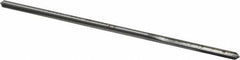 Made in USA - 0.134" High Speed Steel 4 Flute Chucking Reamer - Straight Flute, 0.119" Straight Shank, 7/8" Flute Length, 3-1/2" OAL - Americas Industrial Supply