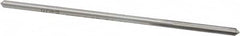 Made in USA - 0.1375" High Speed Steel 4 Flute Chucking Reamer - Straight Flute, 0.1275" Straight Shank, 1" Flute Length, 4" OAL - Americas Industrial Supply