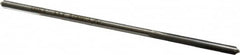 Made in USA - 0.139" High Speed Steel 4 Flute Chucking Reamer - Straight Flute, 0.135" Straight Shank, 1" Flute Length, 4" OAL - Americas Industrial Supply