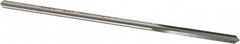 Made in USA - 0.1395" High Speed Steel 4 Flute Chucking Reamer - Straight Flute, 0.135" Straight Shank, 1" Flute Length, 4" OAL - Americas Industrial Supply