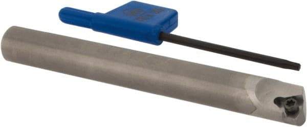 Iscar - MGSI, Left Hand Cut, 8mm Shank Width, Neutral Rake Indexable Turning Toolholder - 72mm OAL, IR; WB.T 52.. Insert Compatibility, Series Isoturn - Americas Industrial Supply
