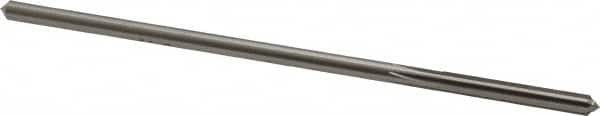 Made in USA - 0.1605" High Speed Steel 6 Flute Chucking Reamer - Straight Flute, 0.153" Straight Shank, 1-1/8" Flute Length, 4-1/2" OAL - Americas Industrial Supply