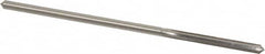 Made in USA - 0.1625" High Speed Steel 6 Flute Chucking Reamer - Straight Flute, 0.153" Straight Shank, 1-1/8" Flute Length, 4-1/2" OAL - Americas Industrial Supply