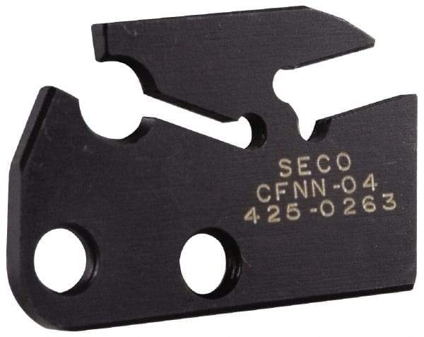 Seco - 0.118" Blade Width, 7.02" OAL, Single End Indexable Cut-Off Blade - 0.866" Max Depth of Cut, CFNN Blade, MDT Series - Americas Industrial Supply