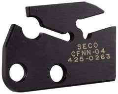 Seco - 0.118" Blade Width, 7.02" OAL, Single End Indexable Cut-Off Blade - 0.866" Max Depth of Cut, CFNN Blade, MDT Series - Americas Industrial Supply