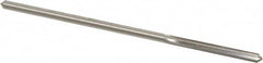 Made in USA - 0.164" High Speed Steel 6 Flute Chucking Reamer - Straight Flute, 0.153" Straight Shank, 1-1/8" Flute Length, 4-1/2" OAL - Americas Industrial Supply