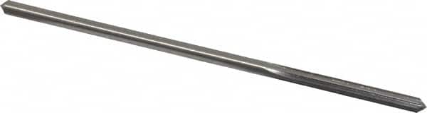 Made in USA - 0.165" High Speed Steel 6 Flute Chucking Reamer - Straight Flute, 0.153" Straight Shank, 1-1/8" Flute Length, 4-1/2" OAL - Americas Industrial Supply