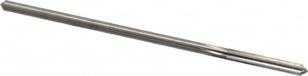 Made in USA - 0.1685" High Speed Steel 6 Flute Chucking Reamer - Straight Flute, 0.1595" Straight Shank, 1-1/8" Flute Length, 4-1/2" OAL - Americas Industrial Supply
