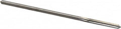 Made in USA - 0.1685" High Speed Steel 6 Flute Chucking Reamer - Straight Flute, 0.1595" Straight Shank, 1-1/8" Flute Length, 4-1/2" OAL - Americas Industrial Supply