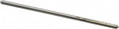 Made in USA - 0.1725" High Speed Steel 6 Flute Chucking Reamer - Straight Flute, 0.1645" Straight Shank, 1-1/8" Flute Length, 4-1/2" OAL - Americas Industrial Supply