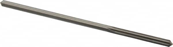 Made in USA - 0.176" High Speed Steel 6 Flute Chucking Reamer - Straight Flute, 0.1645" Straight Shank, 1-1/8" Flute Length, 4-1/2" OAL - Americas Industrial Supply
