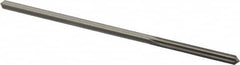 Made in USA - 0.176" High Speed Steel 6 Flute Chucking Reamer - Straight Flute, 0.1645" Straight Shank, 1-1/8" Flute Length, 4-1/2" OAL - Americas Industrial Supply