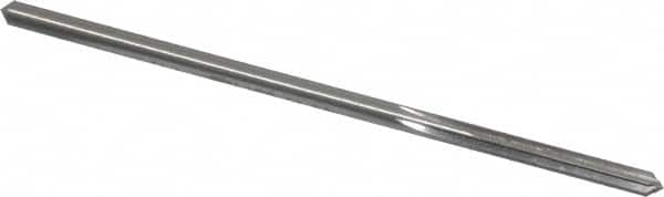 Made in USA - 0.178" High Speed Steel 6 Flute Chucking Reamer - Straight Flute, 0.1704" Straight Shank, 1-1/8" Flute Length, 4-1/2" OAL - Americas Industrial Supply