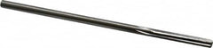 Made in USA - 0.192" High Speed Steel 6 Flute Chucking Reamer - Straight Flute, 0.186" Straight Shank, 1-1/4" Flute Length, 5" OAL - Americas Industrial Supply