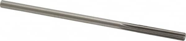 Made in USA - 0.215" High Speed Steel 6 Flute Chucking Reamer - Straight Flute, 0.2075" Straight Shank, 1-1/4" Flute Length, 5" OAL - Americas Industrial Supply