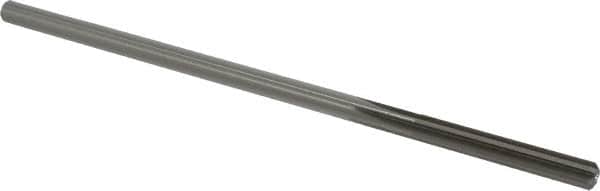 Made in USA - 0.233" High Speed Steel 6 Flute Chucking Reamer - Straight Flute, 0.2173" Straight Shank, 1-1/2" Flute Length, 6" OAL - Americas Industrial Supply