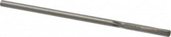 Made in USA - 0.241" High Speed Steel 6 Flute Chucking Reamer - Straight Flute, 0.2329" Straight Shank, 1-1/2" Flute Length, 6" OAL - Americas Industrial Supply