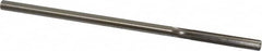 Made in USA - 0.245" High Speed Steel 6 Flute Chucking Reamer - Straight Flute, 0.2329" Straight Shank, 1-1/2" Flute Length, 6" OAL - Americas Industrial Supply