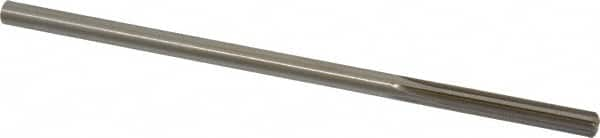 Made in USA - 1/4" High Speed Steel 6 Flute Chucking Reamer - Straight Flute, 0.2329" Straight Shank, 1-1/2" Flute Length, 6" OAL - Americas Industrial Supply