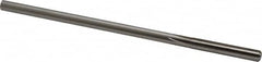 Made in USA - 0.254" High Speed Steel 6 Flute Chucking Reamer - Straight Flute, 0.2405" Straight Shank, 1-1/2" Flute Length, 6" OAL - Americas Industrial Supply