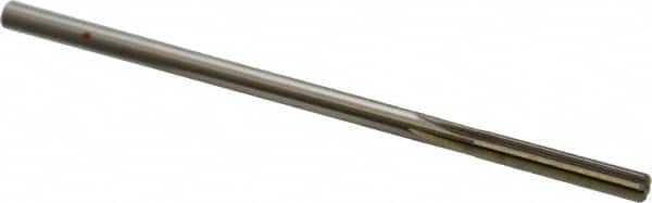 Made in USA - 0.258" High Speed Steel 6 Flute Chucking Reamer - Straight Flute, 1/4" Straight Shank, 1-1/2" Flute Length, 6" OAL - Americas Industrial Supply