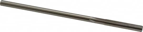 Made in USA - 0.274" High Speed Steel 6 Flute Chucking Reamer - Straight Flute, 1/4" Straight Shank, 1-1/2" Flute Length, 6" OAL - Americas Industrial Supply