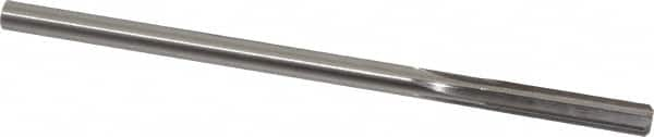 Made in USA - 19/64" High Speed Steel 6 Flute Chucking Reamer - Straight Flute, 0.2792" Straight Shank, 1-1/2" Flute Length, 6" OAL - Americas Industrial Supply