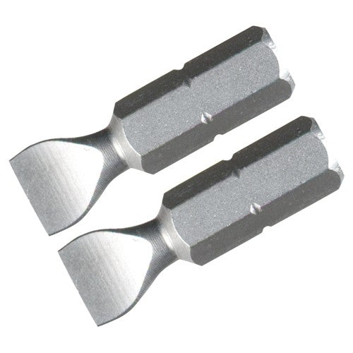 Slotted Insert Bit On 5/16″ Hex Drive 10.0 × 41mm (2 Bit Pack) - Americas Industrial Supply