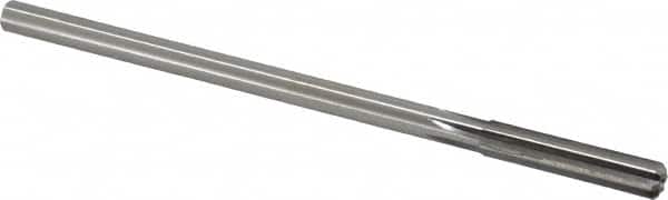 Made in USA - 0.309" High Speed Steel 6 Flute Chucking Reamer - Straight Flute, 0.2792" Straight Shank, 1-1/2" Flute Length, 6" OAL - Americas Industrial Supply