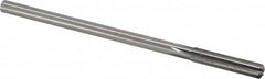 Made in USA - 0.309" High Speed Steel 6 Flute Chucking Reamer - Straight Flute, 0.2792" Straight Shank, 1-1/2" Flute Length, 6" OAL - Americas Industrial Supply