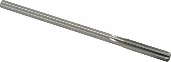 Made in USA - 0.319" High Speed Steel 6 Flute Chucking Reamer - Straight Flute, 0.2792" Straight Shank, 1-1/2" Flute Length, 6" OAL - Americas Industrial Supply