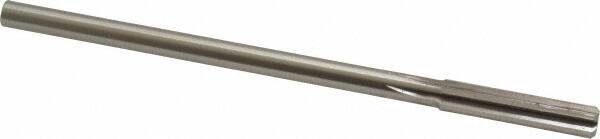 Made in USA - 0.326" High Speed Steel 6 Flute Chucking Reamer - Straight Flute, 0.2792" Straight Shank, 1-1/2" Flute Length, 6" OAL - Americas Industrial Supply