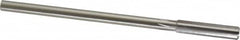 Made in USA - 0.34" High Speed Steel 6 Flute Chucking Reamer - Straight Flute, 0.2792" Straight Shank, 1-1/2" Flute Length, 6" OAL - Americas Industrial Supply