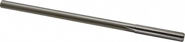 Made in USA - 11/32" High Speed Steel 6 Flute Chucking Reamer - Straight Flute, 0.2792" Straight Shank, 1-1/2" Flute Length, 6" OAL - Americas Industrial Supply