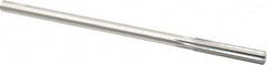 Made in USA - 0.349" High Speed Steel 6 Flute Chucking Reamer - Straight Flute, 0.3105" Straight Shank, 1-3/4" Flute Length, 7" OAL - Americas Industrial Supply