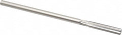 Made in USA - 0.352" High Speed Steel 6 Flute Chucking Reamer - Straight Flute, 0.3105" Straight Shank, 1-3/4" Flute Length, 7" OAL - Americas Industrial Supply