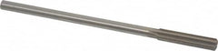 Made in USA - 3/8" High Speed Steel 6 Flute Chucking Reamer - Straight Flute, 0.3105" Straight Shank, 1-3/4" Flute Length, 7" OAL - Americas Industrial Supply