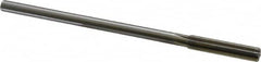 Made in USA - 0.382" High Speed Steel 6 Flute Chucking Reamer - Straight Flute, 0.3105" Straight Shank, 1-3/4" Flute Length, 7" OAL - Americas Industrial Supply