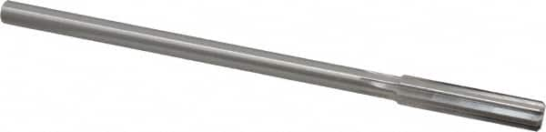 Made in USA - 0.384" High Speed Steel 6 Flute Chucking Reamer - Straight Flute, 0.3105" Straight Shank, 1-3/4" Flute Length, 7" OAL - Americas Industrial Supply