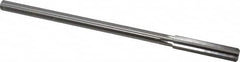 Made in USA - 0.391" High Speed Steel 6 Flute Chucking Reamer - Straight Flute, 0.3105" Straight Shank, 1-3/4" Flute Length, 7" OAL - Americas Industrial Supply